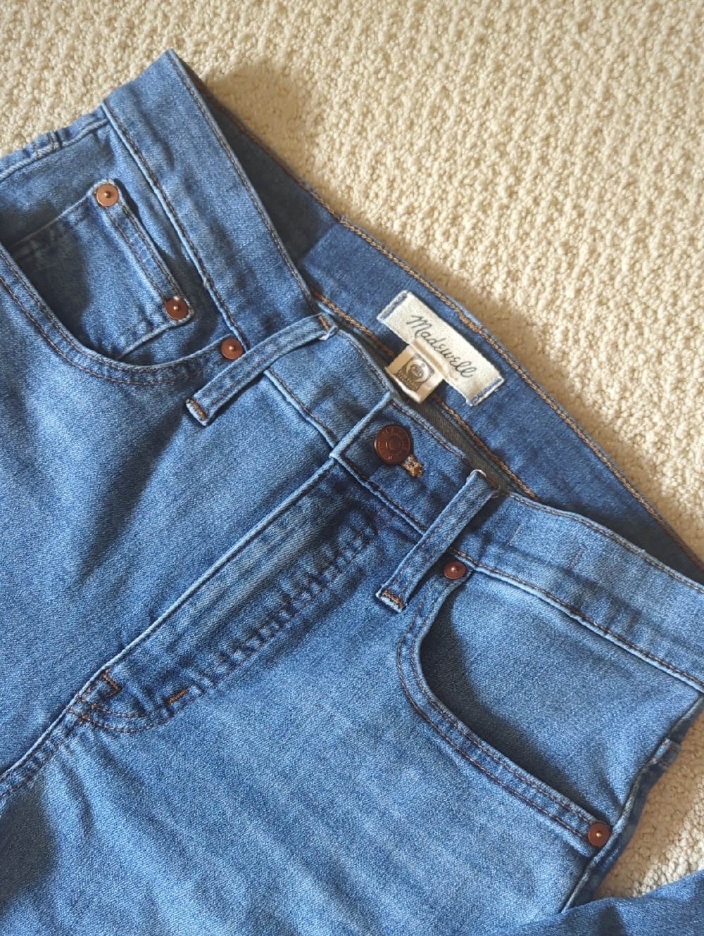 Madewell Cali Demi-Boot Cut Denim in Medium Blue